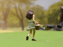 Load image into Gallery viewer, 1:64 Painted Figure Model Miniature Resin Diorama Toy Sand Running Girl Lady