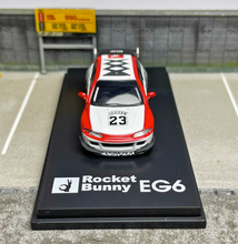 Load image into Gallery viewer, HKM 1:64 JDM Civic EG6 Hatchback Sports Model Diecast Metal Car