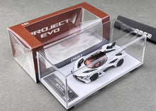 Load image into Gallery viewer, DMH 1:64 White Project Evo Racing Sports Model Diecast Metal Car New Collection