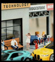 Load image into Gallery viewer, 1:64 Painted Figure Model Miniature Resin Diorama Sand White Skirt Pretty Lady