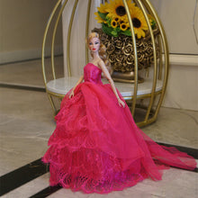 Load image into Gallery viewer, Barbie Doll Clothes 11.5" Girl Party Wear Fashion Outfits Wedding Dress Gowns 1/6