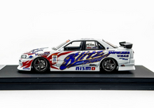 Load image into Gallery viewer, Mortal 1:64 White JP D1 Ken Skyline GTR ER34 Sport Model Diecast Metal Car New Collection