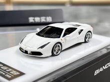 Load image into Gallery viewer, 1:64 CL White 488 GTB Hard Top Sports Model Diecast Resin Car New Collection