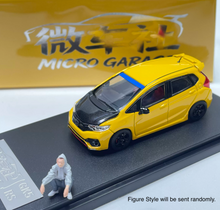 Load image into Gallery viewer, MG 1:64 Yellow Carbon JDM Fit GK5 RS Figure Sports Model Diecast Metal Car New Collection