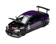 Load image into Gallery viewer, TM 1:64 Purple Carbon Lancer EVO 9 IX Sports Model Diecast Metal Car New Collection