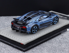 Load image into Gallery viewer, HH 1:64 Black Blue Chiron Super Sports 300+ Model Diecast Resin Car BN