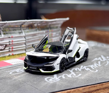 Load image into Gallery viewer, HH 1:64 White Revuelto LB744 Racing Sports Model Diecast Metal Car New Collection