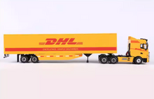 Load image into Gallery viewer, MJ 1:64 Yellow SANY Trailer Container Truck Model Diecast Metal Car New Collection
