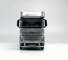 Load image into Gallery viewer, TM 1:64 Silver Benz Actros Tractor Container Truck Model Diecast Metal Car New