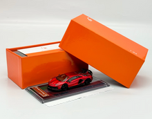 Load image into Gallery viewer, U2 1:64 Red Novitec Aventador SVJ LP770 Sports Model Diecast Resin Car New Collection