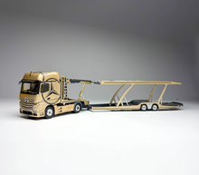 Load image into Gallery viewer, GCD 1:64 Gold Actros Gigaspace 4x2 Trailer Truck Model Diecast Metal Car New Collection