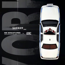 Load image into Gallery viewer, MK 1:64 White Sheriff Police CV CROWN VICTORIA Model Diecast Metal Car New Collection