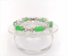 Load image into Gallery viewer, Nature Jade Beaded Bracelet Jewelry Blessing Lucky Fortune Gift For Her green s