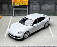 Load image into Gallery viewer, 1:64 Furuya White Panamera Turbo Sports Model Diecast Metal Car BN