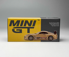 Load image into Gallery viewer, MINIGT 1:64 Gold Supra A80 Top Secret GT-300 Sport Model Diecast Metal Car BN