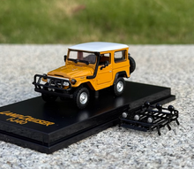 Load image into Gallery viewer, HF 1:64 Yellow Land Cruiser FJ40 SUV Sports Model Toy Diecast Metal Car BN
