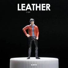 Load image into Gallery viewer, 1:64 Painted Figure Mini Model Miniature Resin Diorama Sand Leather Jacket Man