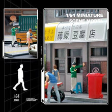 Load image into Gallery viewer, 1:64 Painted Figure Mini Model Miniature Resin Diorama People Sand Man Leaning