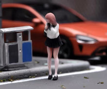 Load image into Gallery viewer, 1:64 Painted Figure Model Miniature Resin Diorama Toy Sand Uniform Girl Pretty