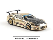 Load image into Gallery viewer, Poprace 1:64 Gold Supra GT300 Top Secret Sports Model Diecast Metal Car New Collection