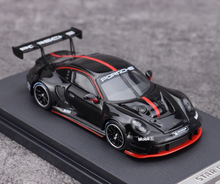 Load image into Gallery viewer, SR 1:64 Black 911 GT3 R Racing Sports Model Diecast Metal Car New Collection