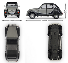 Load image into Gallery viewer, WELLY 1:24 2CV 6 Charleston Vintage Classic Model Diecast Metal Car Display