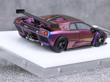 Load image into Gallery viewer, Fuelme 1:64 Purple Diablo GTR Racing Sports Model Diecast Resin Car New Collection