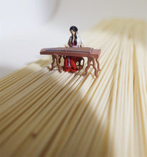 Load image into Gallery viewer, 1:64 Painted Figure Model Miniature Resin Diorama Sand Antiquities Pipa Guzheng