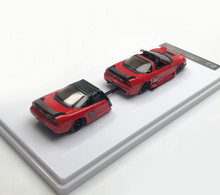Load image into Gallery viewer, FY 1:64 Red JDM NSX TRA Camper Trailer Sports Model Diecast Metal Car New
