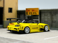 Load image into Gallery viewer, MT 1:64 JDM Yellow S2000 AP1 JS Racing Sports Model Diecast Metal Car New Collection