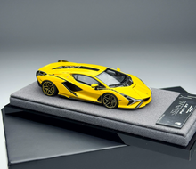 Load image into Gallery viewer, Deepmaker 1:64 Yellow Sian FKP 37 Sports Model Diecast Resin Car New Collection