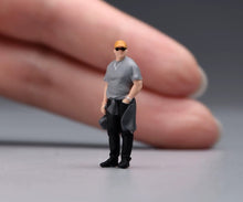 Load image into Gallery viewer, 1:64 Painted Figure Model Miniature Resin Diorama Sand Cool Guy Cap Sunglasses