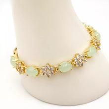 Load image into Gallery viewer, Nature Jade Beaded Bracelet Jewelry Blessing Lucky Fortune Gift For Her Lime G