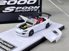 Load image into Gallery viewer, MT 1:64 JDM White S2000 Spoon Racing Sports Model Diecast Metal Car New Collection