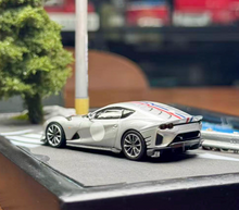 Load image into Gallery viewer, TOC 1:64 Silver Stripe 812C Coupe Racing Sports Model Diecast Metal Car New Collection