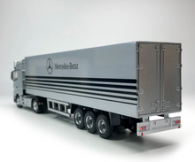 Load image into Gallery viewer, TM 1:64 Silver Benz Actros Tractor Container Truck Model Diecast Metal Car New