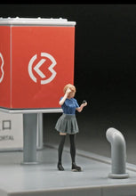 Load image into Gallery viewer, 1:64 Painted Figure Mini Model Miniature Resin Diorama Sand Uniform Girl Lady New