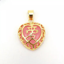 Load image into Gallery viewer, Nature Jade Love Pendant Necklace Gift Jewelry charm Blessing Adore Jewelry h