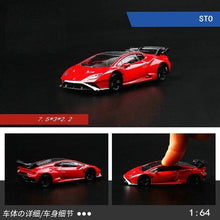 Load image into Gallery viewer, CCA 1:64 Red Huracan STO Racing Sports Model Toy Diecast Metal Car BN