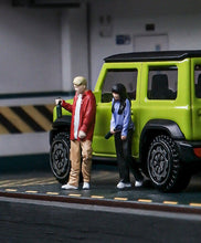 Load image into Gallery viewer, 1:64 Painted Figure Mini Model Miniature Resin Diorama Drinking Couple Man Lady New Scene