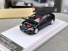 Load image into Gallery viewer, FH 1:64 Black JDM Civic Type R EK9 Hatchback Sport Model Diecast Metal Car New