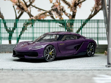 Load image into Gallery viewer, JEC 1:64 Blue Carbon Gemera Super Racing Sports Model Diecast Metal Car New Collection
