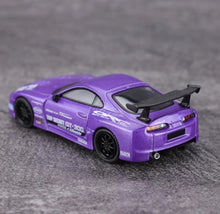 Load image into Gallery viewer, Minigt 1:64 Purple A80 GT300 Top Secret Sports Model Diecast Metal Car New Collection