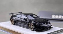 Load image into Gallery viewer, 404Error 1:64 Black Taycan Roof Box Racing Sports Model Diecast Resin Car New Collection