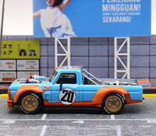 Load image into Gallery viewer, SW 1:64 Blue 1977 F150 Gulf Hoonigan Pickup Truck Model Diecast Metal Car New