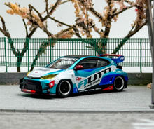 Load image into Gallery viewer, Fuji 1:64 Blue JDM GR Yaris Pandem Hatchback Sport Model Diecast Metal Car New Collection