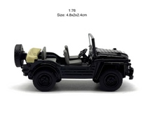 Load image into Gallery viewer, 1:76 Black Austin Champ Military Vehicle ORV Model Diecast Metal Car New Collection