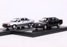 Load image into Gallery viewer, RM 1:64 1989 Silver Black 100 C3 Sedan Classic Model Diecast Metal Car New Collection