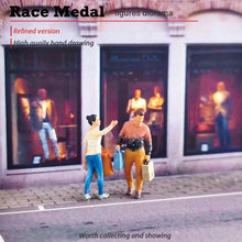 Load image into Gallery viewer, 1:64 Painted Figure Mini Model Miniature Resin Diorama Shopaholic Shopping Lady