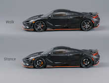 Load image into Gallery viewer, CM 1:64 Black Carbon 765LT Super Racing Sports Model Diecast Metal Car New